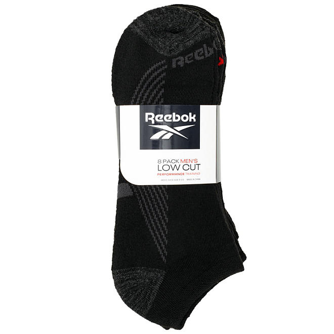 Reebok Men's Cushion Low Cut Socks (8 Pack) (170123)